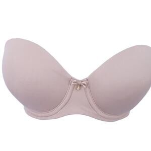 Soma Embraceable Multiway Strapless Bra 34C Beige Tan Underwire